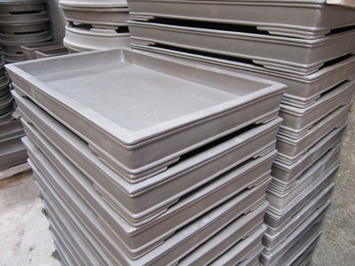 批發采購紫砂工藝品-宜興紫砂花盆 紫砂盆 盆景盆 假山 水底盆 70cm廠家直銷.