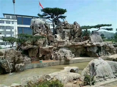 千層石假山-假山造景施工-假山石批發