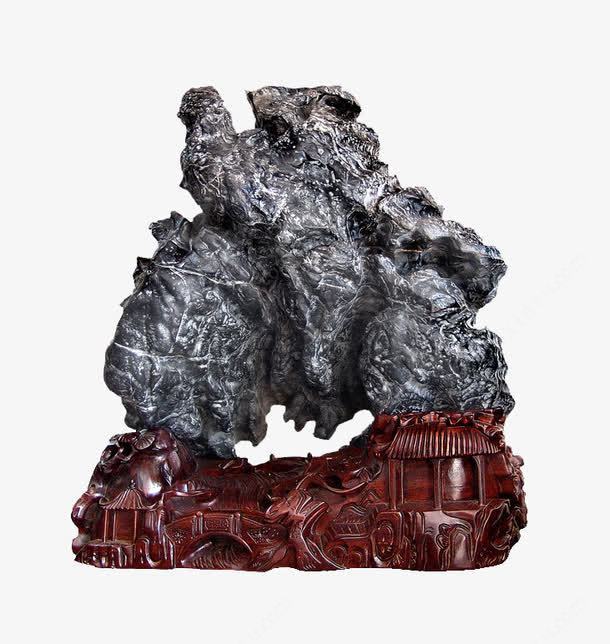 天下為公 靈璧奇石擺件高清素材，典藏藝術與自然之美